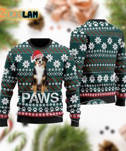 Australian Shepherd Santa Printed Christmas Ugly Sweater