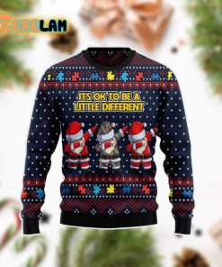 Autism Awareness Santa Claus Ugly Sweater Christmas