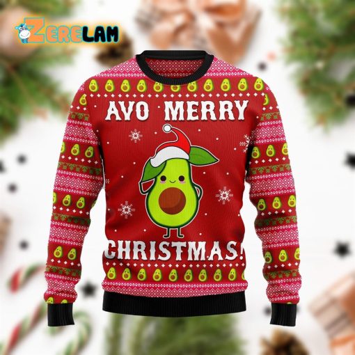 Ugly Sweater Avo Merry Christmas Funny Family