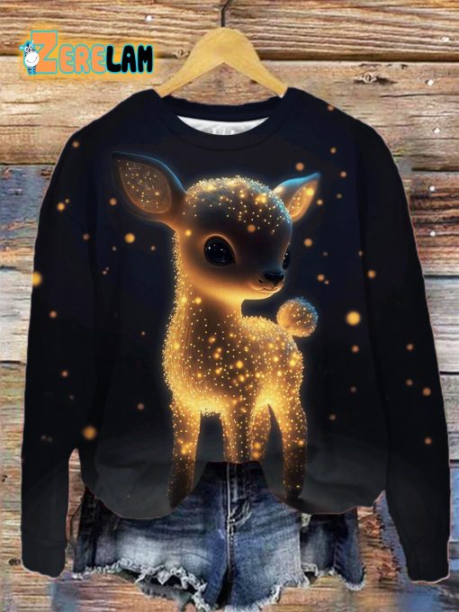 Baby Deer Long Sleeve Sweatshirt
