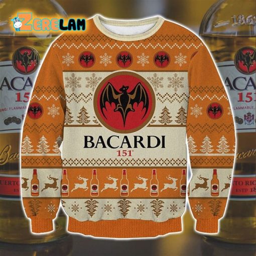 Bacardi 151 Ugly Christmas Sweater