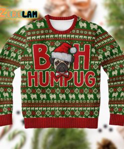 Bah Humpug Pug Christmas Ugly Sweater