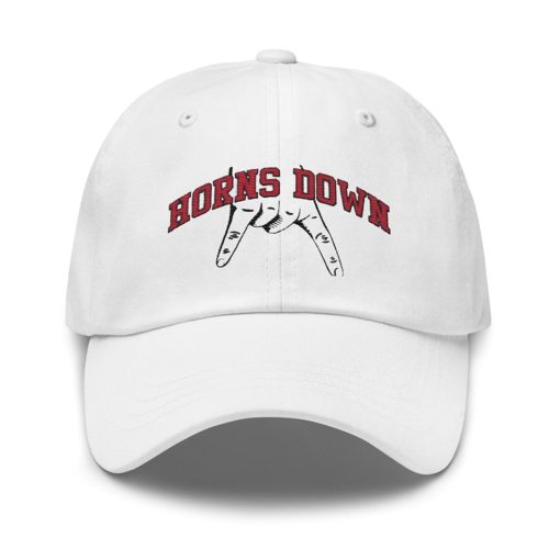 Baker Mayfield Hat Horns Down