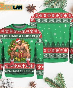 Barry Wood Christmas Ugly Sweater I Have A Big Package For You Sweater