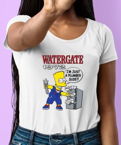 Bart Simpson Watergate 1972 Im Just A Plumber Dude Shirt 6 1