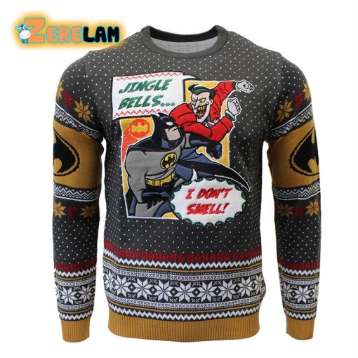 Batman Jingle Bells Knitted Ugly Sweater