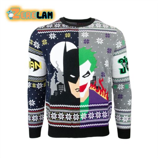 Batman Vs The Joker For Unisex Ugly Sweater Christmas