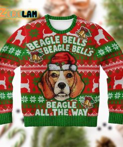 Beagle Bells Beagle Bells All The Way Christmas Ugly Sweater