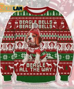 Beagle Ugly Sweater Christmas All Over Print Sweatshirt