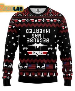 Because I Was Inverted Christmas Ugly Sweater All Over Print Sweatshirt
