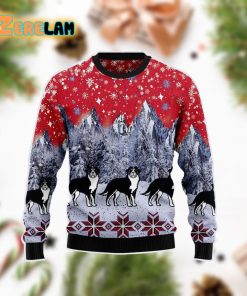 Bernese Mountain Dog Snow Ugly Sweater Christmas