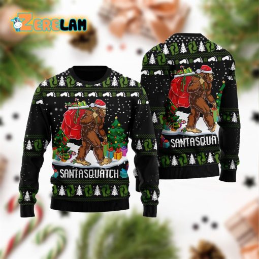 Bigfoot Santasquatch Ugly Sweater Christmas Gifts