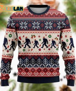 Bigfoot Ugly Sweater Christmas Best Gift