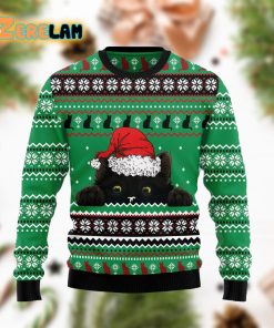 Black Cat Hide Funny Ugly Sweater Christmas