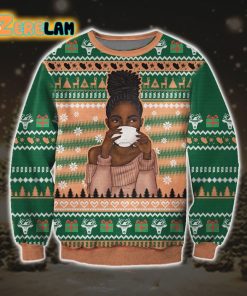 Black Girl 3d Print Ugly Sweater Christmas