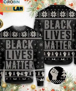 Black Lives Matter Christmas For Unisex Ugly Sweater