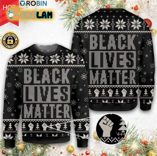 Black Lives Matter Christmas For Unisex Ugly Sweater