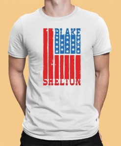 Blake Shelton Natural Flag Shirt