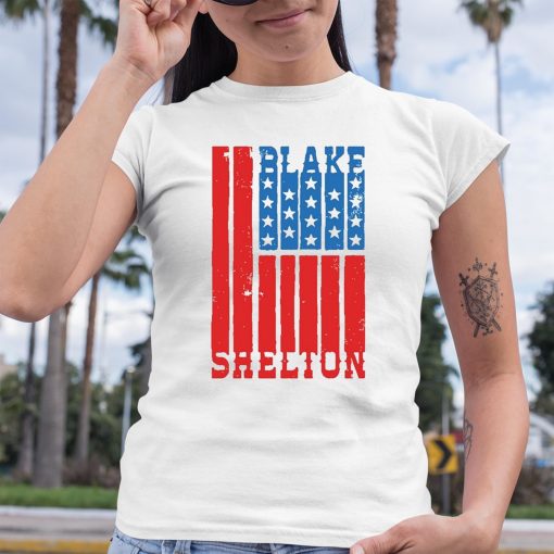 Blake Shelton Natural Flag Shirt