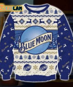 Blue Moon Ugly Sweater All Over Print Sweatshirt