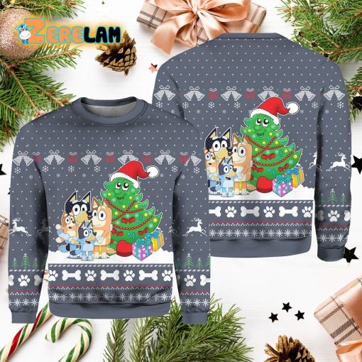 Bluey Family Christmas Ugly Sweater