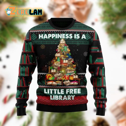 Book Free Library Funny Ugly Sweater