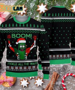 Boom Pickle All The Way Ugly Christmas 3D Sweater