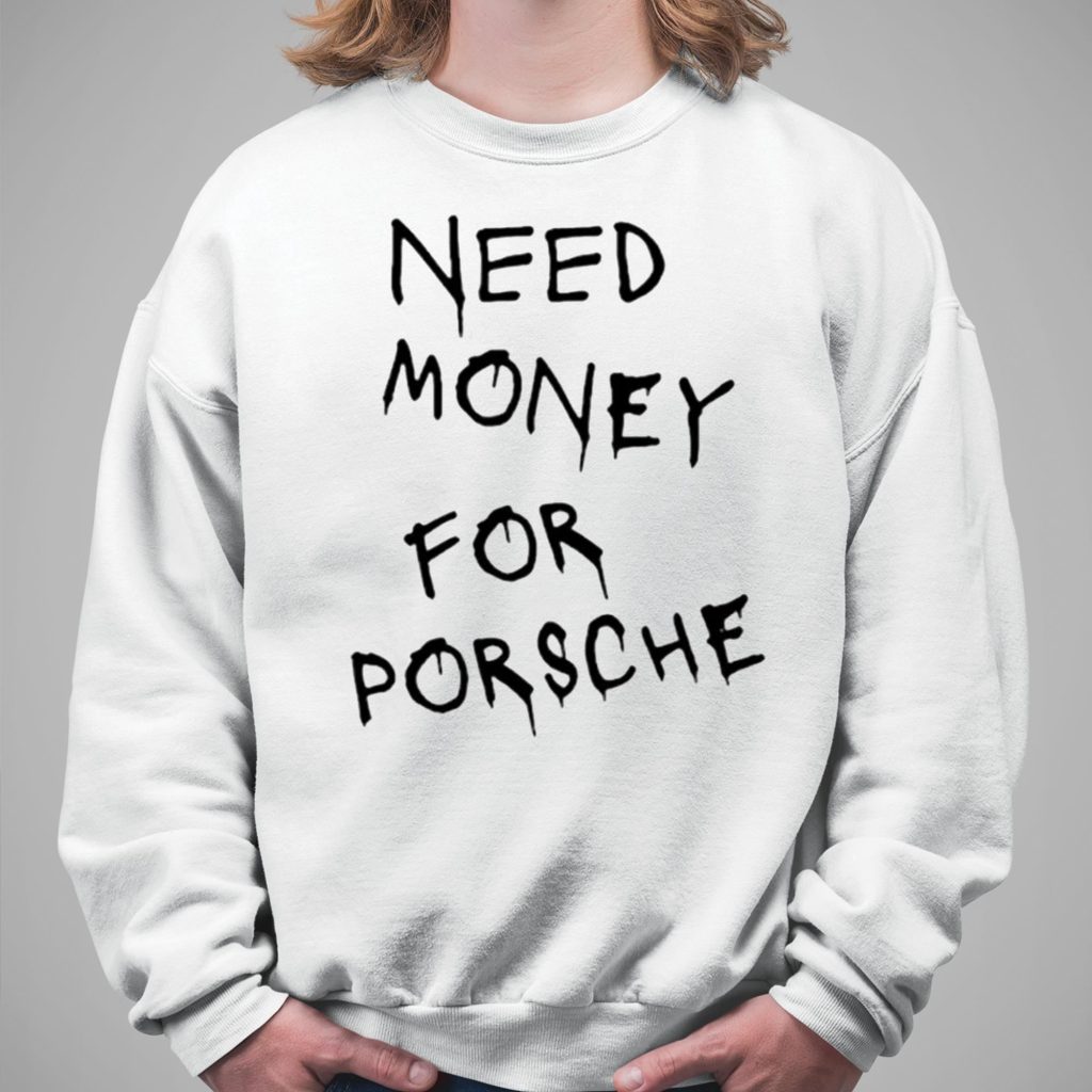 Brad Pitt Baju Need Money For Porsche Shirt - Zerelam