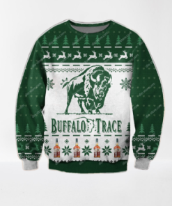 Buffalo Trace Ugly Christmas Sweater All Over Print Sweatshirt