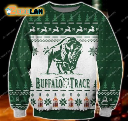 Buffalo Trace Ugly Sweater Christmas All Over Print Sweatshirt