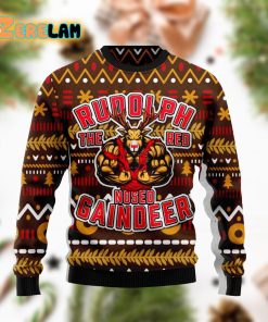 Buffed Rudolph The Red-nosed Reindeer Ugly Sweater