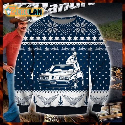 Burt Reynolds Bandit Pontiac Ugly Sweater Christmas All Over Print Sweatshirt