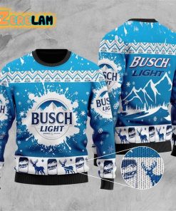 Busch Light Ugly Sweater Christmas All Over Print Sweatshirt