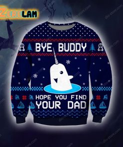 Bye Buddy Knitting Pattern Dprint Ugly Sweater Christmas
