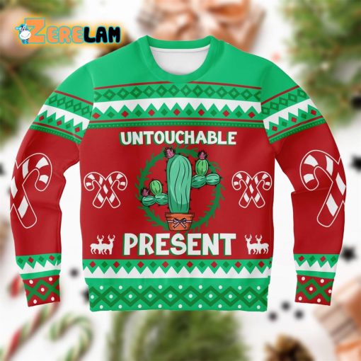 Cactus Untouchable Christmas Ugly Sweater
