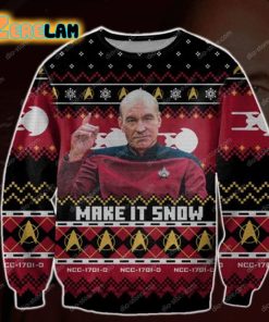 Captain Picard Star Trek Ugly Sweater Christmas