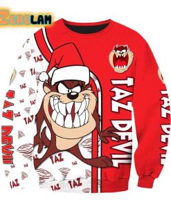 Cartoon Character Christmas Taz Devil Sweater All Over Printed 3d Unisex Men Women