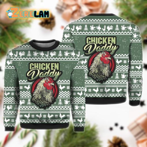 Chicken Daddy Christmas Ugly Sweater