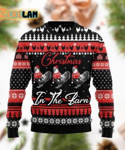 Chicken Farm Funny Family Christmas Ugly Sweater