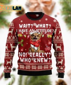 Chihuahua Attitude Christmas Ugly Sweater