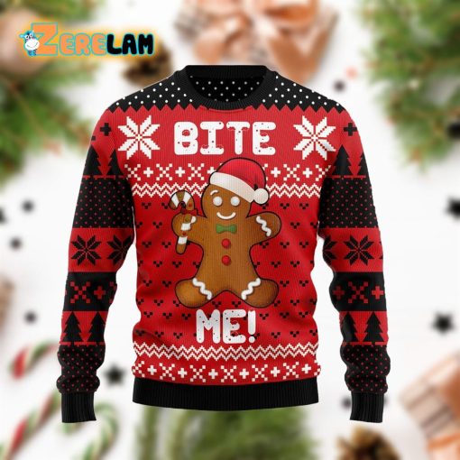 Christmas Bite Me Ugly Sweater