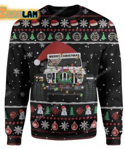 Christmas Car For Unisex Ugly Christmas Sweater All Over Print Sweatshirt