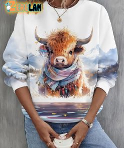 Christmas Highland Cow Sweatshirt