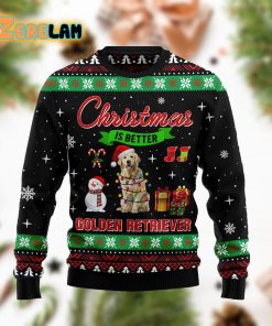 Christmas Is Better With Golden Retriever Ugly Sweater