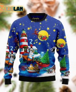Christmas Lighthouse Ugly Sweater