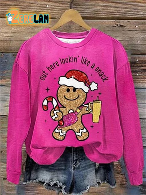 Christmas Out Here Lookin’ Like a Snack Gingerbread Sweatshirt