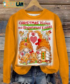 Christmas Wishes And Gingerbread Kisses Shirt