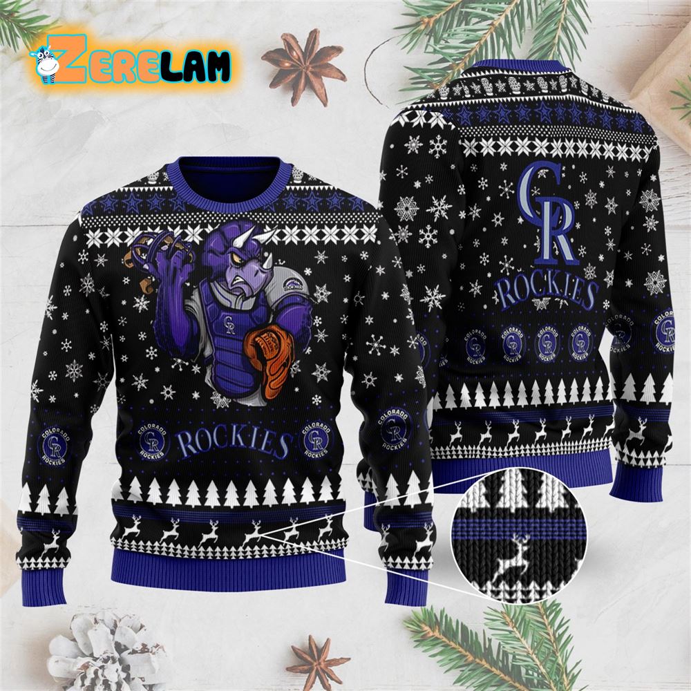 Colorado Rockies Ugly Christmas Sweater All Over Print Sweatshirt - Zerelam