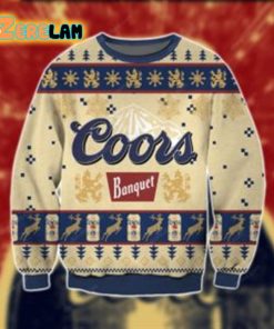 Coors Banquet Beer Ugly Christmas Sweater All Over Print Sweatshirt