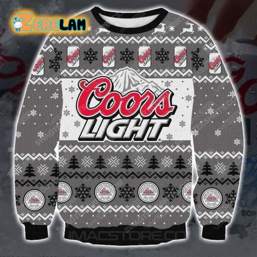 Coors Light Reindeer All Over Print Ugly Christmas Sweater